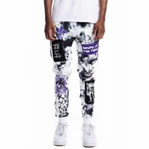 NEW SMOKE RISE men's gothic fashion fleece jogger in cloud black